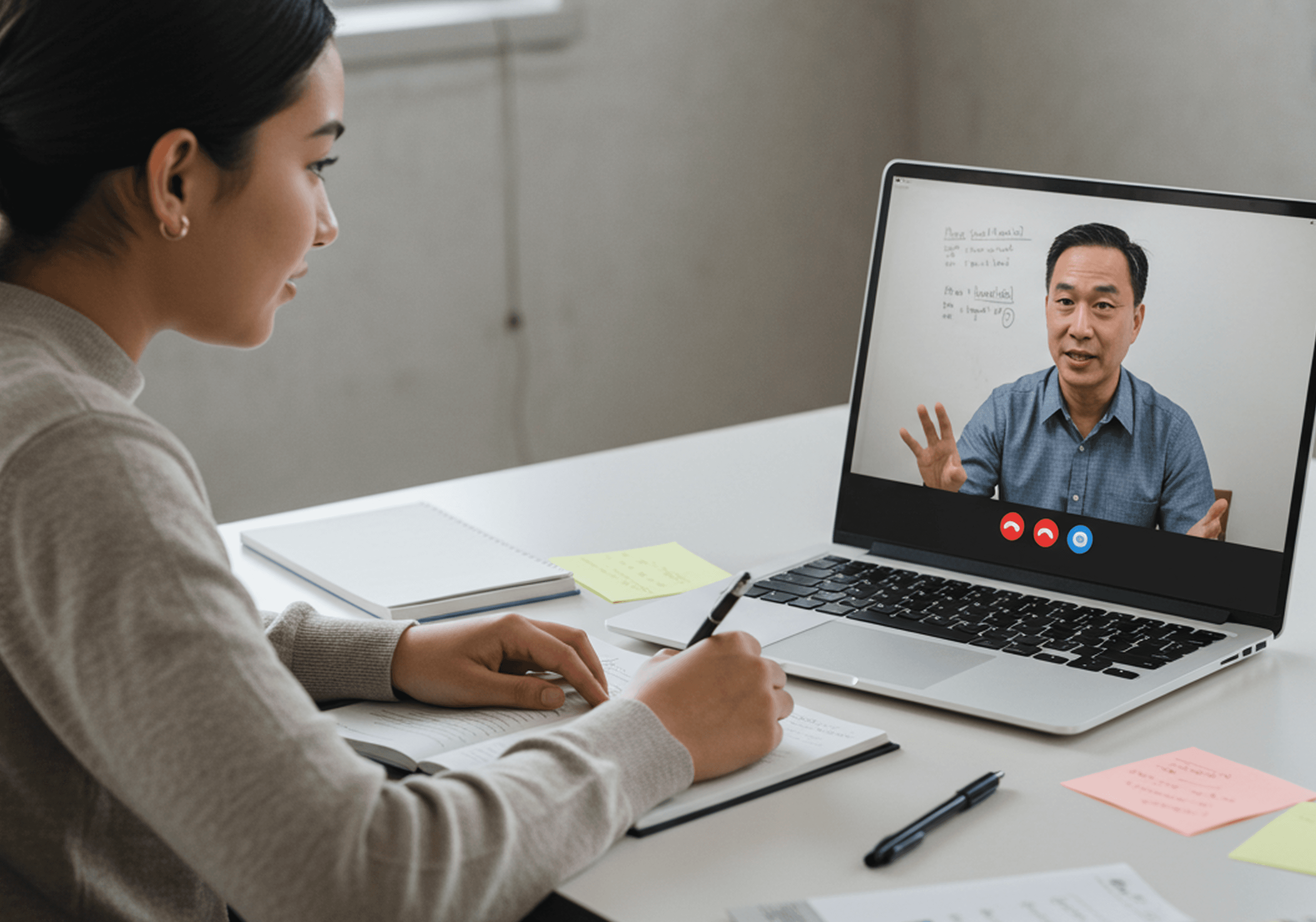 One-on-one tutoring session